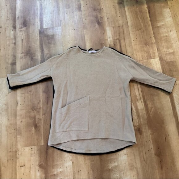 Harper Tunic in Elizabeth Suzann Fawn Lightweight Wool (handmade) - OSM - Picture 15 of 16